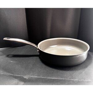 GreenPan Ceramic Non Stick Fry Pan 10Inch Diameter Black & Gray Aluminum Handle